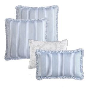 NEW Laura Ashley Pillow Shams Euro and Decorative 4 pc